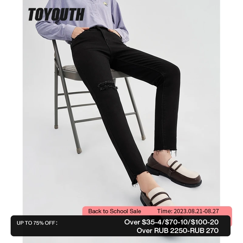 Toyouth Women Thick Ripped Jeans 2022 Winter Slim Stretch Straight Long Denim Pants Black Warm Chic Casual Streetwear Trousers
Toyouth Women Thick Ripped Jeans 2022 Winter Slim Stretch Straight Long Denim Pants Black Warm Chic Casual Streetwear Trousers