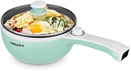 Dezin Hot Pot Electric Upgraded, Non-Stick Sauté Pan, Rapid Noodles Electric Pot, 1.5L Mini Portable Hot Pot for Steak, Egg, Fr
Dezin Hot Pot Electric Upgraded, Non-Stick Sauté Pan, Rapid Noodles Electric Pot, 1.5L Mini Portable Hot Pot for Steak, Egg, Fr