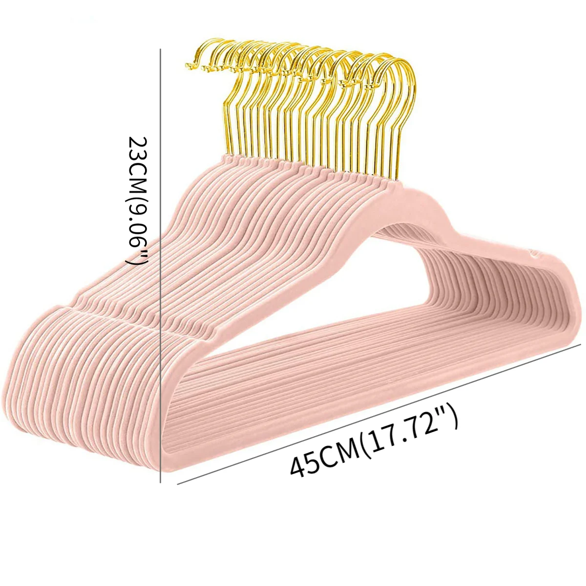 45CM ABS flocking non-slip hanger clothing store finishing without trace storage household clothes hanging magic clothes hanger
45CM ABS flocking non-slip hanger clothing store finishing without trace storage household clothes hanging magic clothes hanger
