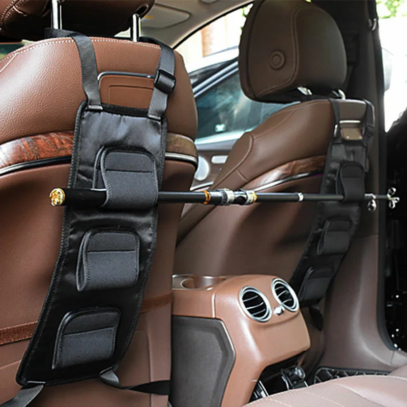

1/2Pcs Fishing Rod Holder Carrier for Vehicle Backseat Holders 3 Poles Suitable for Car Most Models Fishing Tackle Tool