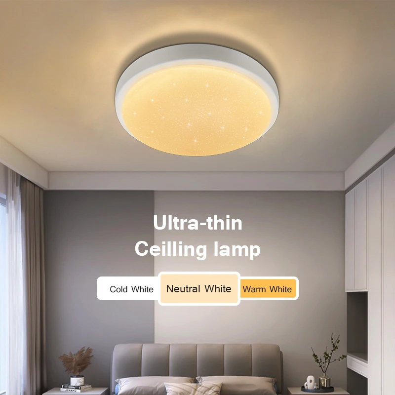 

Ultrathin 0.9inch Led Ceiling Light 6W 9W 13W 18W 24W Starry Ceiling Lamps for Living Room 85-265V Led Lights Bedroom Lighting