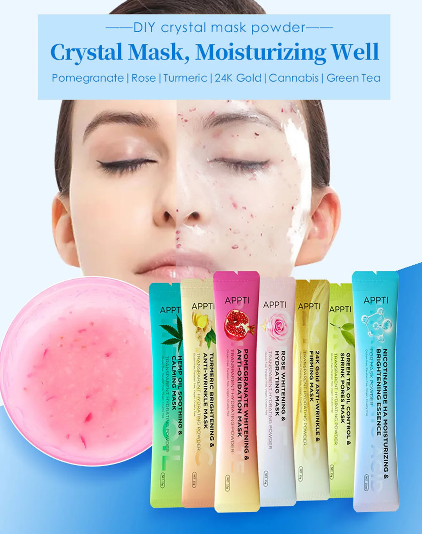 Beauty SPA Soft Hydro Jelly Mask Powder Facial Skin Care Whitening Moisturizing Anti-Wrinkle Firming Shrink Pores Face Skin Care
Beauty SPA Soft Hydro Jelly Mask Powder Facial Skin Care Whitening Moisturizing Anti-Wrinkle Firming Shrink Pores Face Skin Care