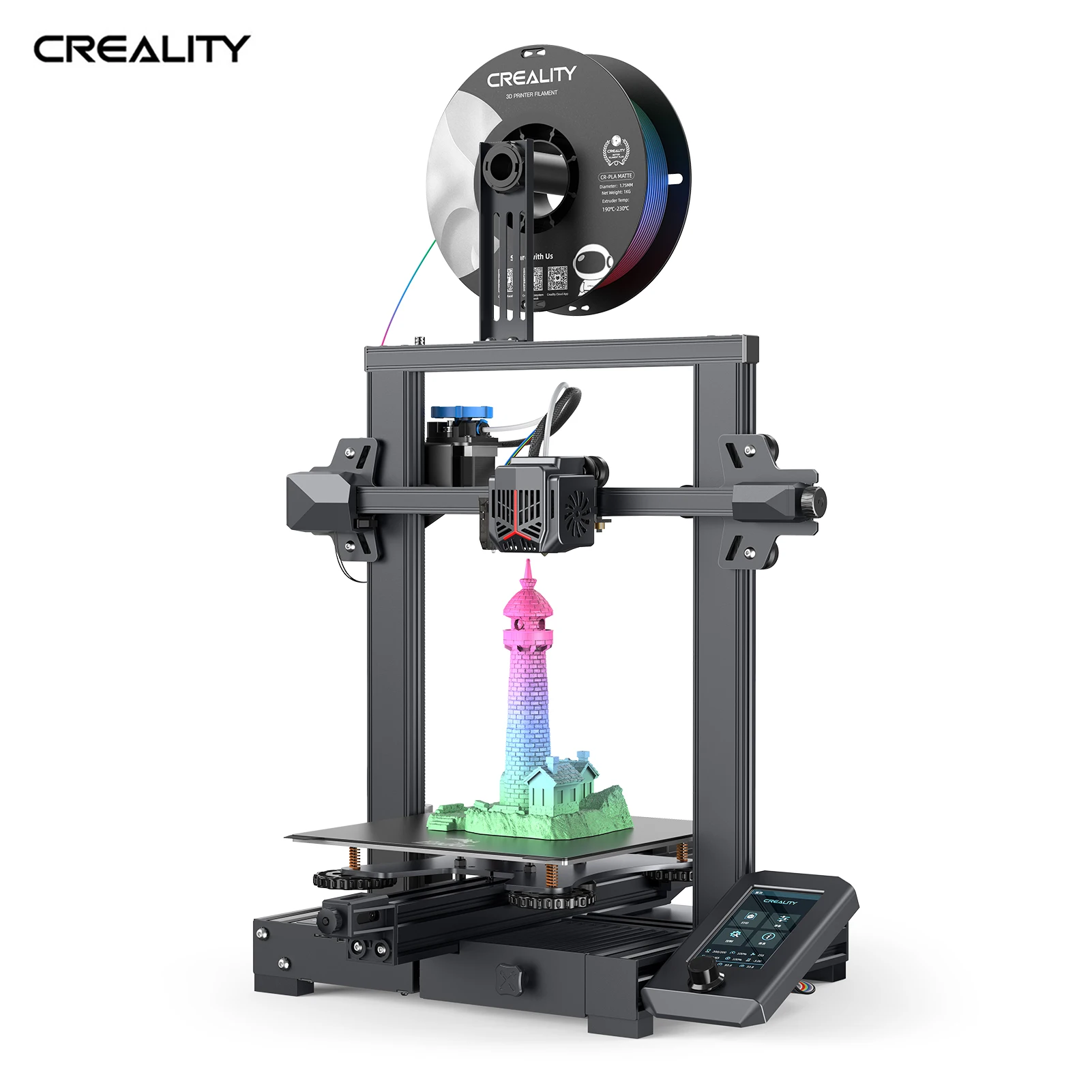 

2023 Creality 3D Ender-3 V2 Neo 3D принтер 220*220*250 мм Размер CR Touch автовыравнивание полностью металлический экструдер гибкий магнит