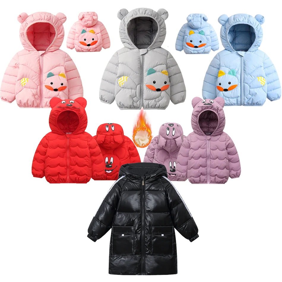 New Mickey Mouse Children's Down Padded Jackets With Hood Boys Girls Autumn Winter Warm Sequins Clothing Kids Outerwear Coats
New Mickey Mouse Children's Down Padded Jackets With Hood Boys Girls Autumn Winter Warm Sequins Clothing Kids Outerwear Coats