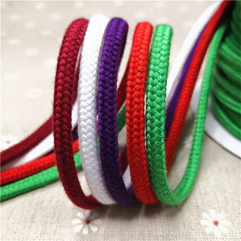 6mmx500cm Polyester Cotton Round Rope High Quality Drawstring Sweater Hat Waistband Binding Drawstring Braided Cotton Rope
6mmx500cm Polyester Cotton Round Rope High Quality Drawstring Sweater Hat Waistband Binding Drawstring Braided Cotton Rope