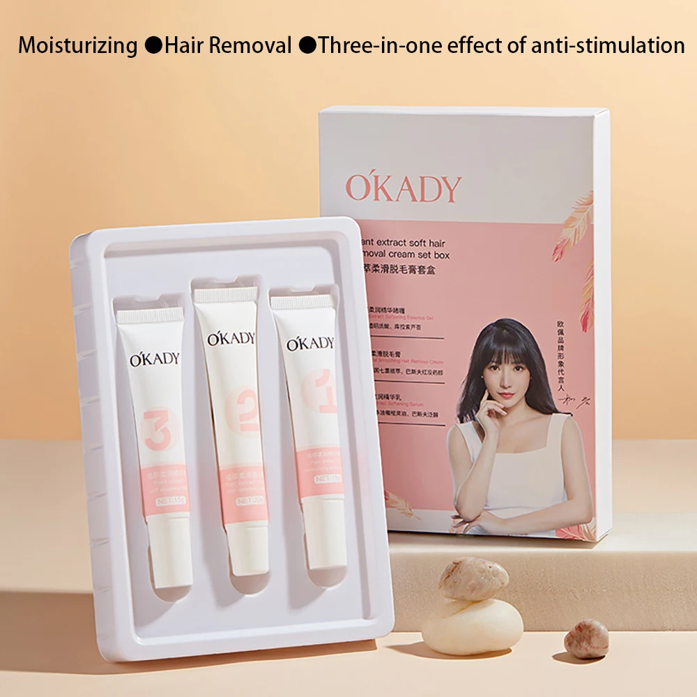 OKADY Painless Hair Removal Cream Lip Hair Arm Leg Back Underarms Body Gentle Non-Irritating Skin Care Hair Removal Cream
OKADY Painless Hair Removal Cream Lip Hair Arm Leg Back Underarms Body Gentle Non-Irritating Skin Care Hair Removal Cream