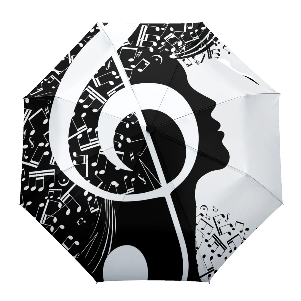 Music Girl Musical Notes Rain Foldable Umbrella for Women Males Eight Strands Sunny Umbrella Fully-automatic Umbrella
Music Girl Musical Notes Rain Foldable Umbrella for Women Males Eight Strands Sunny Umbrella Fully-automatic Umbrella