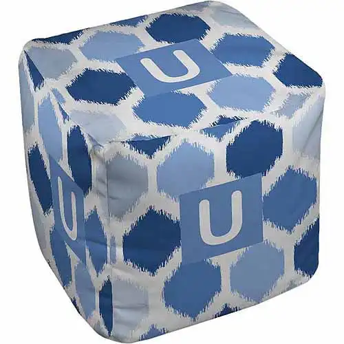Monogram Pouf, Blue Foot Rest Stool Hallway Ottoman Home Decor Furniture Stool Small Wooden Stools Sofa
Monogram Pouf, Blue Foot Rest Stool Hallway Ottoman Home Decor Furniture Stool Small Wooden Stools Sofa