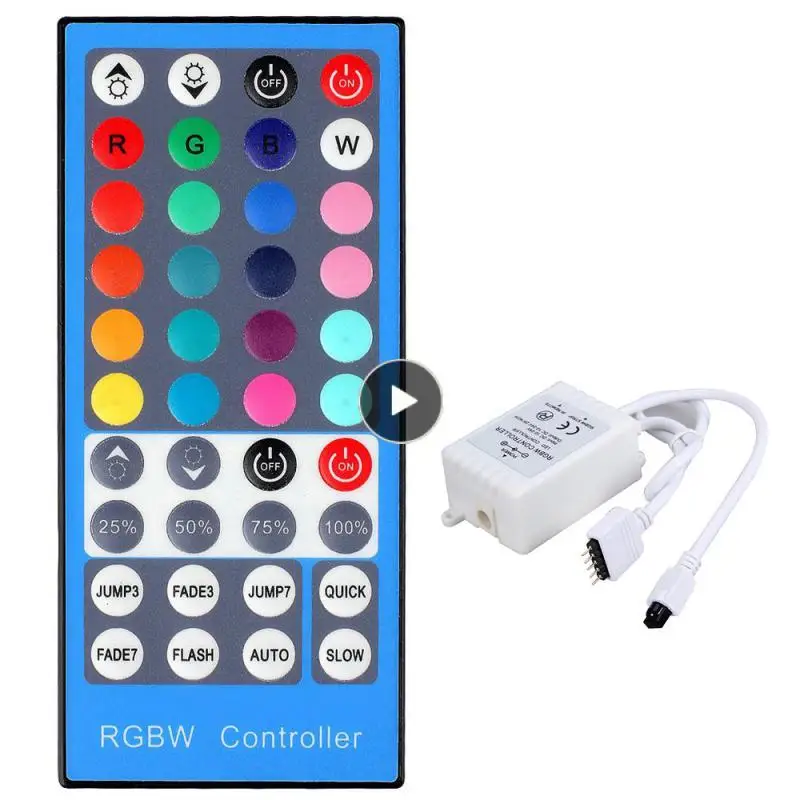 

Infrared LED RGBW Controller Professional 4 Channels DC12V-24V Dimmer 40 Keys Remote Control For RGBW Colorful LED Strip Light