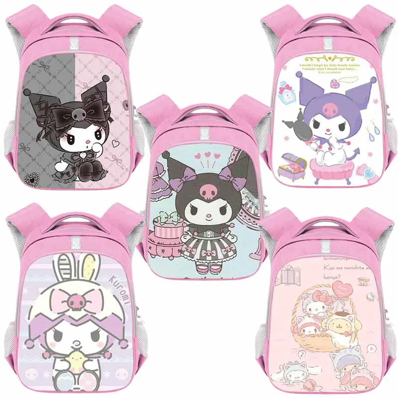 Cartoon Anime Sanrios Kuromi My Melody Purin Dog Pink Girl Backpack Kawaii Cute Large Capacity Storage Bag Children Schoolbag
Cartoon Anime Sanrios Kuromi My Melody Purin Dog Pink Girl Backpack Kawaii Cute Large Capacity Storage Bag Children Schoolbag