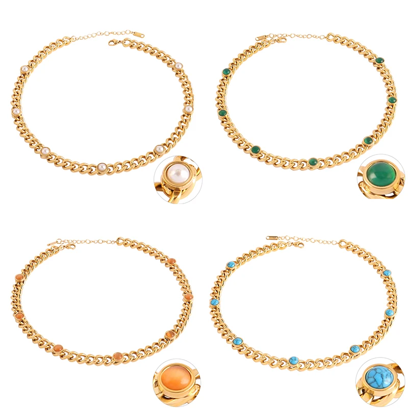 Punk Stainless Steel Necklace For Women Colorful Zirconia Zircon Chain Necklace Thick Chain Necklace Jewelry Gift
Punk Stainless Steel Necklace For Women Colorful Zirconia Zircon Chain Necklace Thick Chain Necklace Jewelry Gift