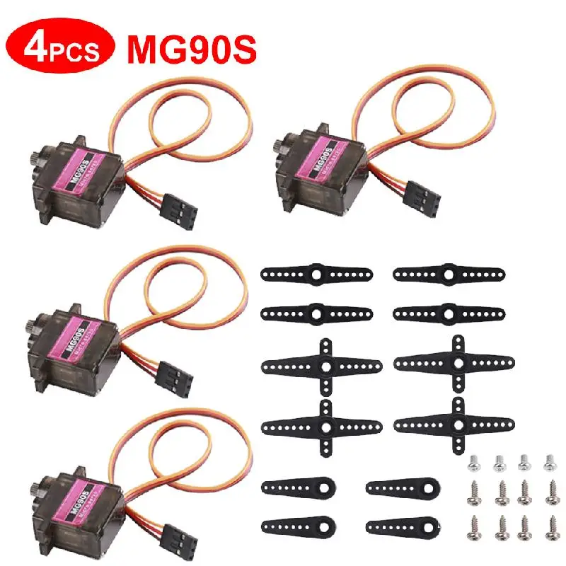 100% Premium Quality Mini Micro Metal Gear MG90S All Metal Gear Servo For Helicopter Boat Car RC Aircraft DIY Smart Electronics
100% Premium Quality Mini Micro Metal Gear MG90S All Metal Gear Servo For Helicopter Boat Car RC Aircraft DIY Smart Electronics