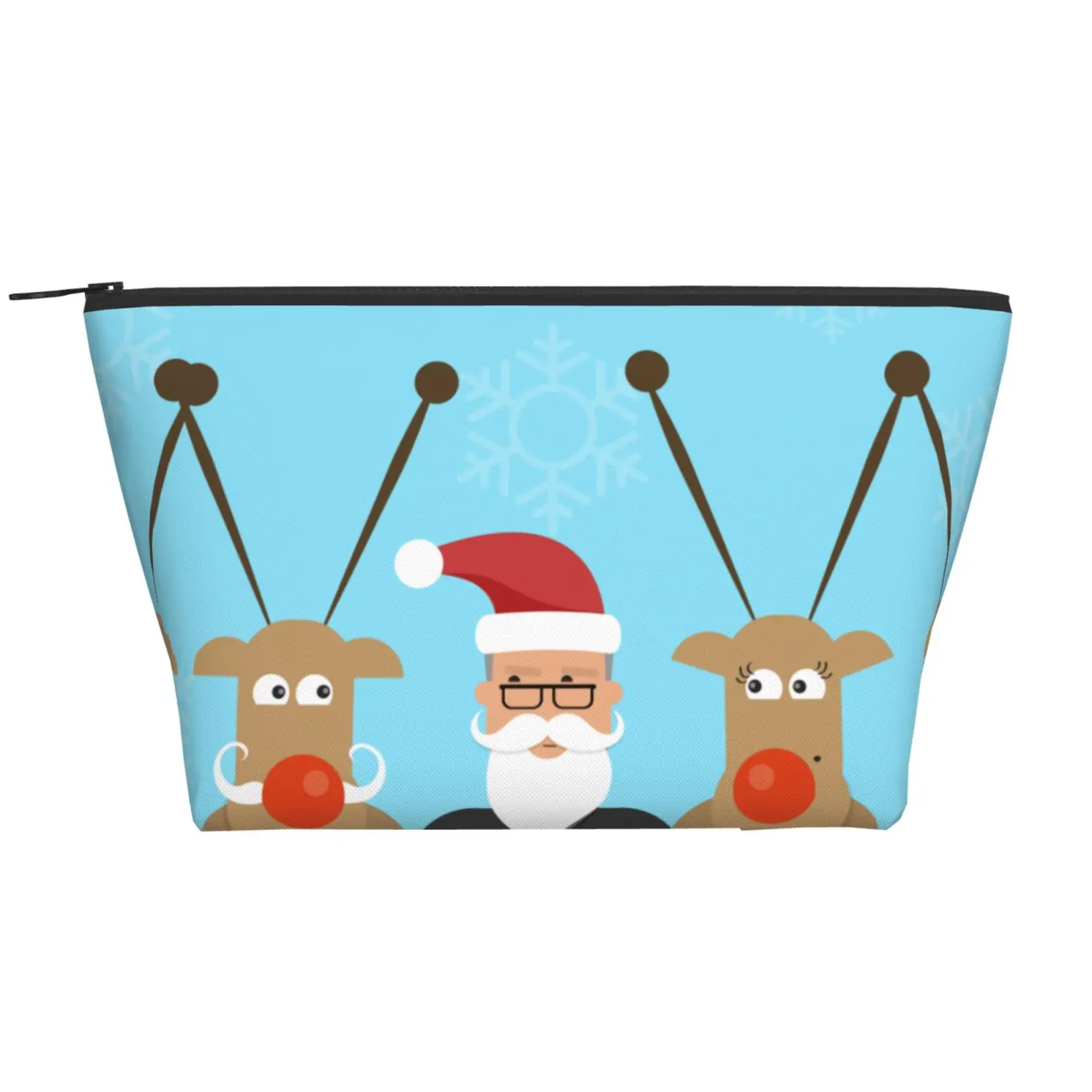 Cartoon Santa Deer Ziplock Bag Storage Bag Trapezoid Daily Makeup Polyester Christmas Holiday Side Bag for Ladies
Cartoon Santa Deer Ziplock Bag Storage Bag Trapezoid Daily Makeup Polyester Christmas Holiday Side Bag for Ladies