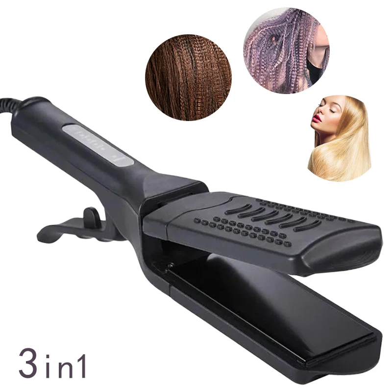 3 In 1 Hair Crimper Straightener Multifunction Ceramic Straightening Hair Crimp Corn Flat Iron Corrugation Curler Styling Tool
3 In 1 Hair Crimper Straightener Multifunction Ceramic Straightening Hair Crimp Corn Flat Iron Corrugation Curler Styling Tool