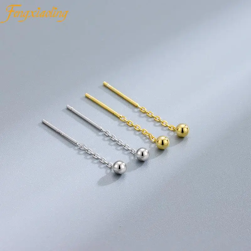 Real 925 Sterling Silver Round Beads Tassel Earrings For Women & Girl Minimalism Earings Fashion Party Jewelry Gifts 2021
Real 925 Sterling Silver Round Beads Tassel Earrings For Women & Girl Minimalism Earings Fashion Party Jewelry Gifts 2021