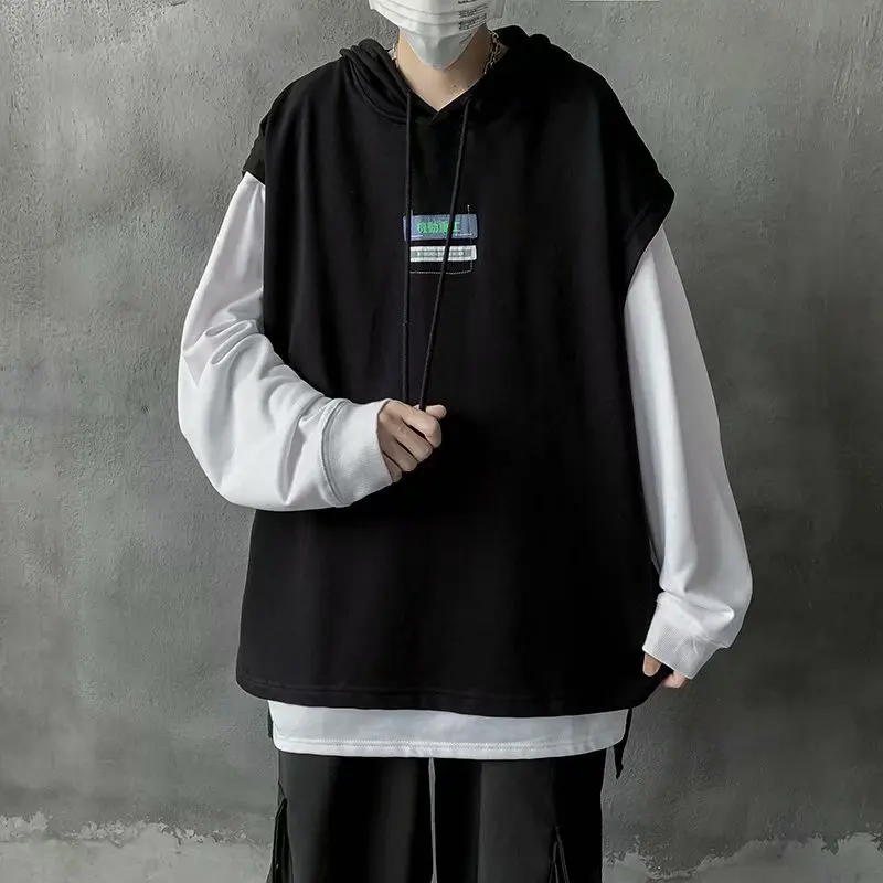 Fashionable Patchwork Men Hoodies Harajuku Streetwear Casual Male's Sweatshirts Hip Hop Punk Tracksuit Black Clothing for Men
Fashionable Patchwork Men Hoodies Harajuku Streetwear Casual Male's Sweatshirts Hip Hop Punk Tracksuit Black Clothing for Men