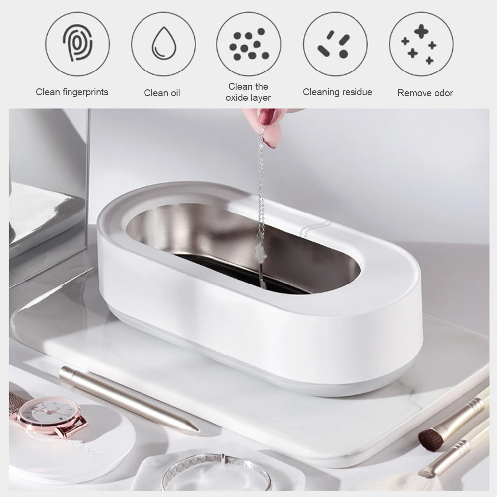 Home Intelligent Ultrasonic Cleaner Portable 45000Hz High Frequency Vibration Cleaning Machine Jewelry Glasses Watch Cleaning
Home Intelligent Ultrasonic Cleaner Portable 45000Hz High Frequency Vibration Cleaning Machine Jewelry Glasses Watch Cleaning