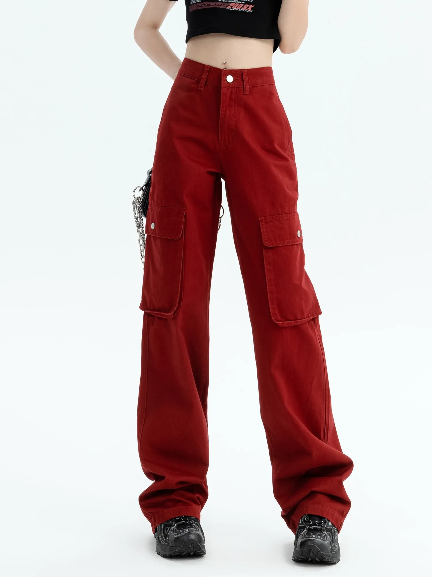 ZHISILAO Vintage Cargo Pants Baggy Jeans Women Fashion 90s Streetwear Pockets Wide Leg High Waist Straight Y2k Denim Trousers
ZHISILAO Vintage Cargo Pants Baggy Jeans Women Fashion 90s Streetwear Pockets Wide Leg High Waist Straight Y2k Denim Trousers