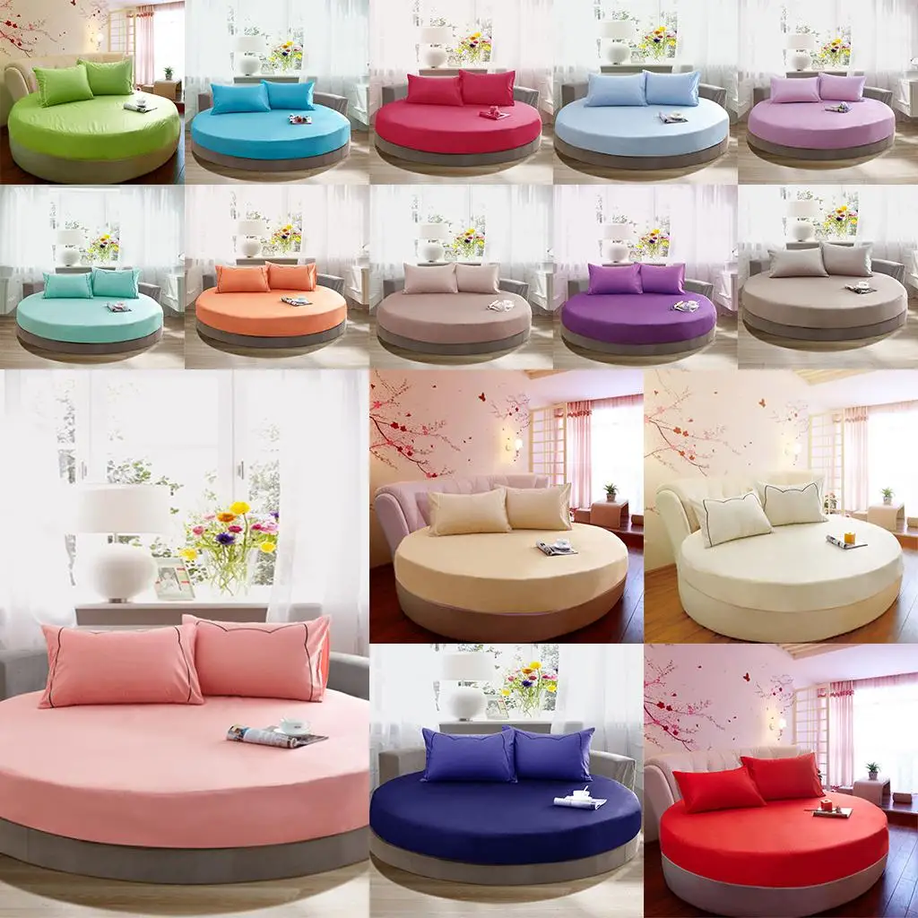 Round Bed Sheets Cotton Breathable Bed Covers - Silver Gray
Round Bed Sheets Cotton Breathable Bed Covers - Silver Gray