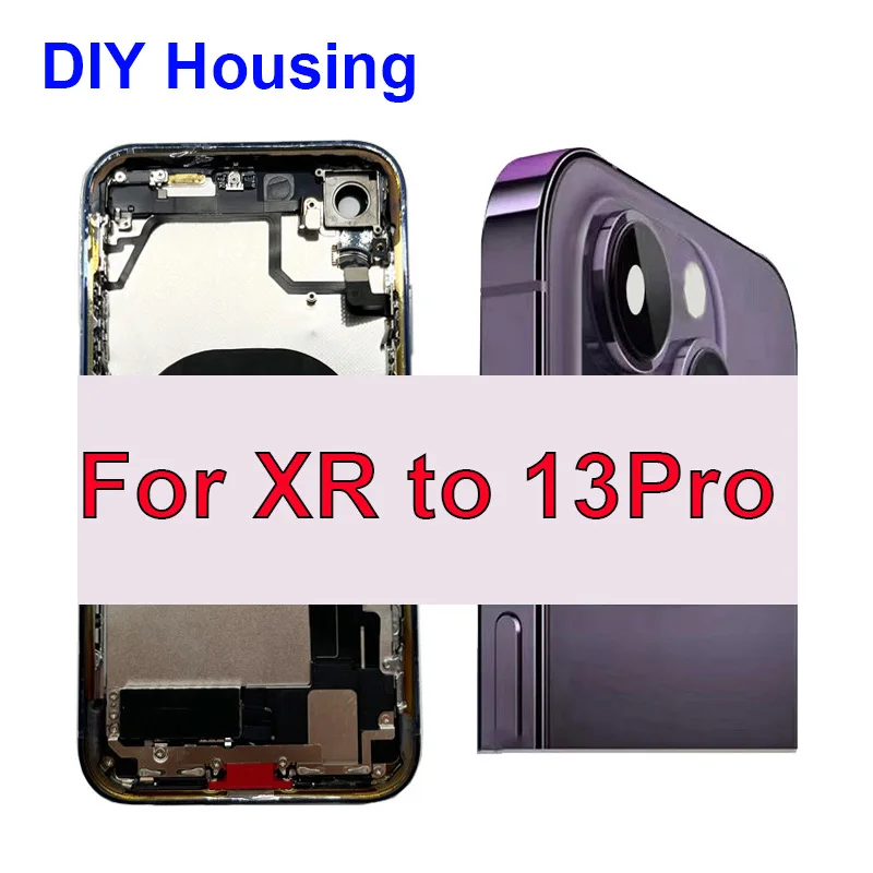 Для корпуса iPhone XR на заднюю крышку 13 Pro в сборе полностью совместима с iPhone XR Like 13Pro, запчасти для ремонта корпуса
Для корпуса iPhone XR на заднюю крышку 13 Pro в сборе полностью совместима с iPhone XR Like 13Pro, запчасти для ремонта корпуса