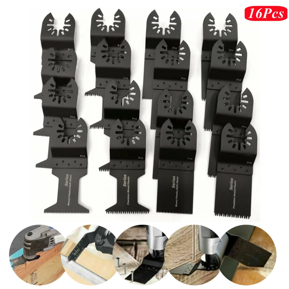 16Pcs Oscillating Multifunctional Saw Blade Multi Tool Cutting For Dewalt Fein Multimaster Makita Ridgid Black&Decker Bosch Worx
16Pcs Oscillating Multifunctional Saw Blade Multi Tool Cutting For Dewalt Fein Multimaster Makita Ridgid Black&Decker Bosch Worx
