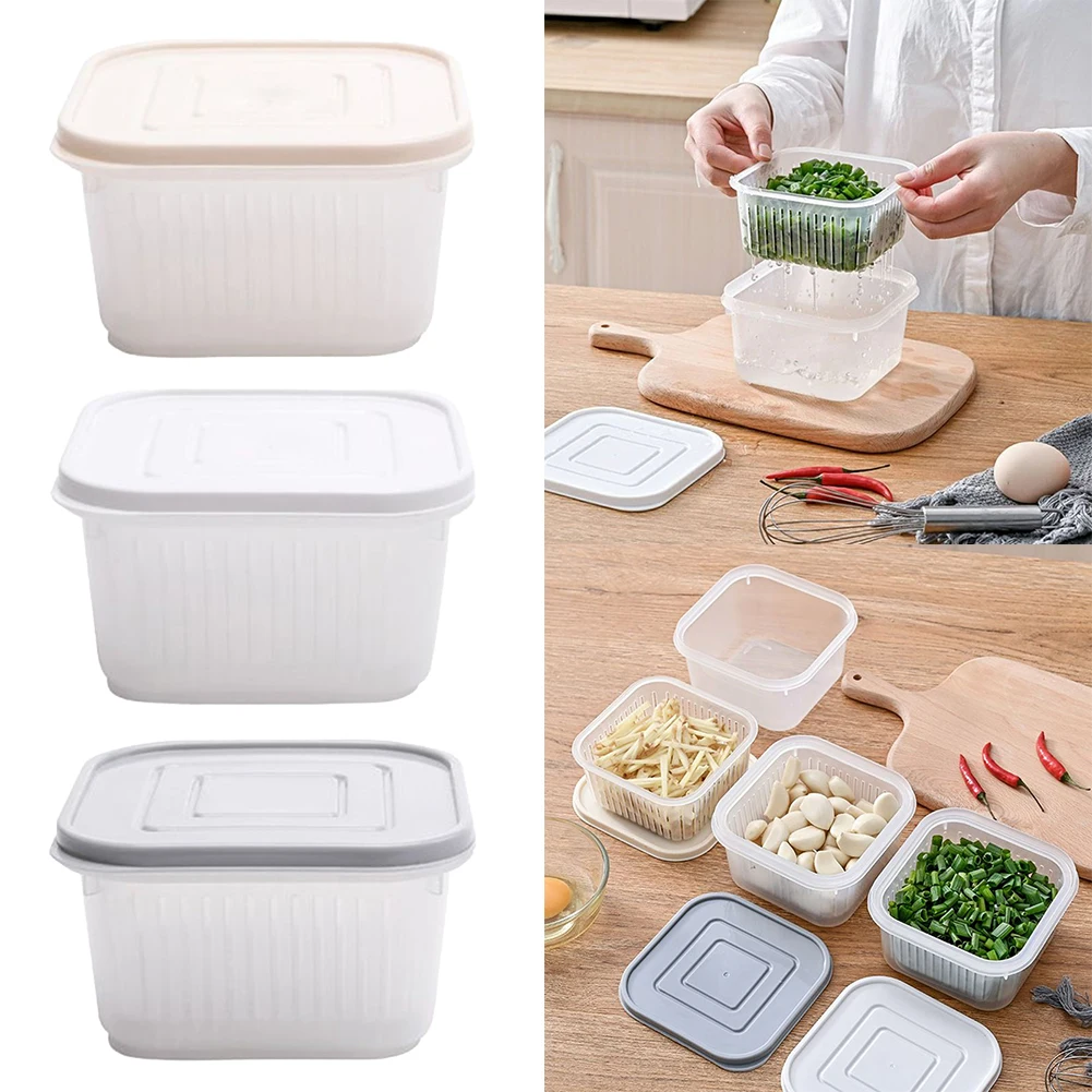 1pc Kitchen Storage Box Ginger Garlic Onion Drain Fresh Box Refrigerator Fruit Portable Round Kitchen Freshness Drain Seal Box
1pc Kitchen Storage Box Ginger Garlic Onion Drain Fresh Box Refrigerator Fruit Portable Round Kitchen Freshness Drain Seal Box