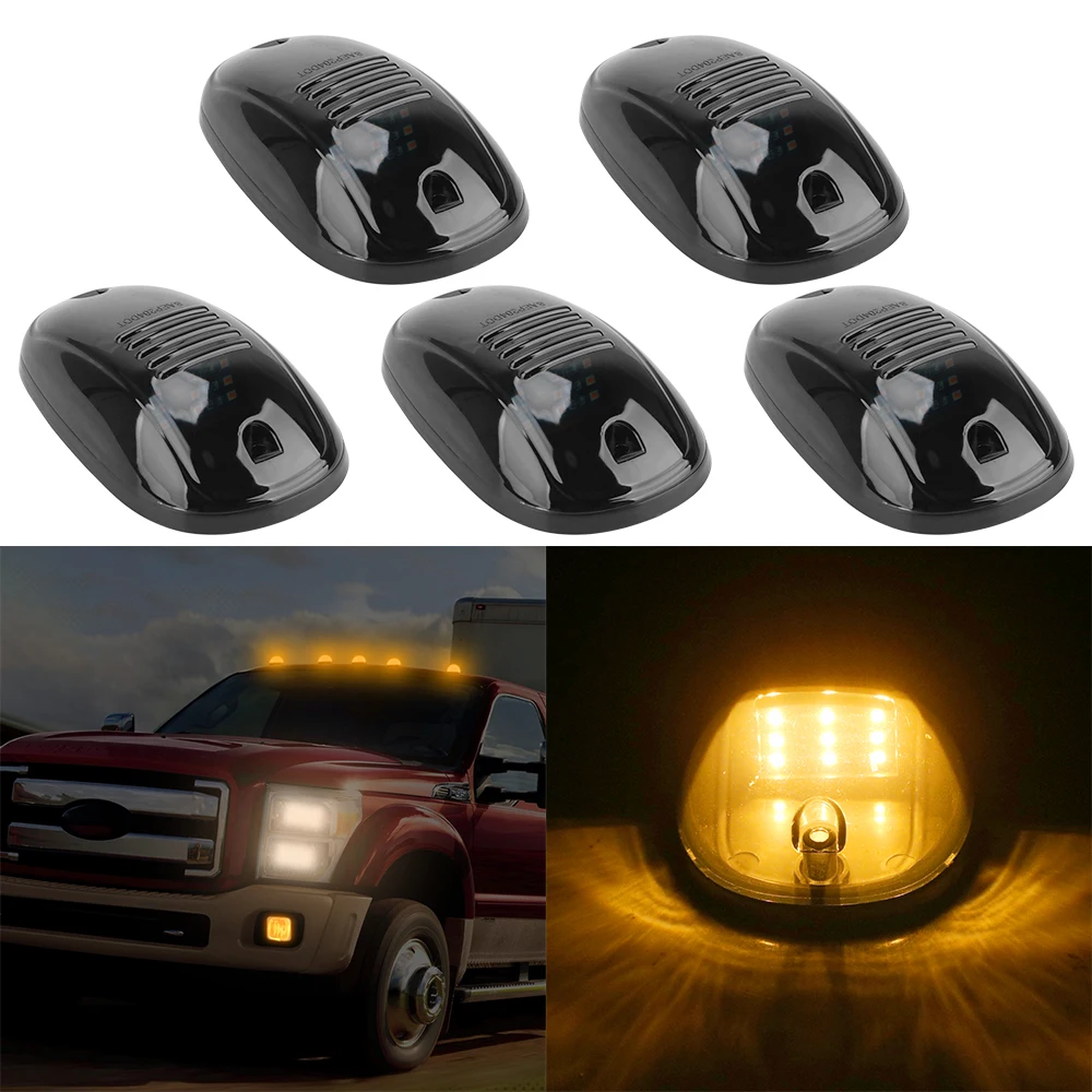 LEEPEE 5pcs Car Light For Truck SUV DC 12V/24V Car Cab Roof Marker Lights Roof Lamps Doom Lights 9LED Black Smoked Lens Lamps
LEEPEE 5pcs Car Light For Truck SUV DC 12V/24V Car Cab Roof Marker Lights Roof Lamps Doom Lights 9LED Black Smoked Lens Lamps