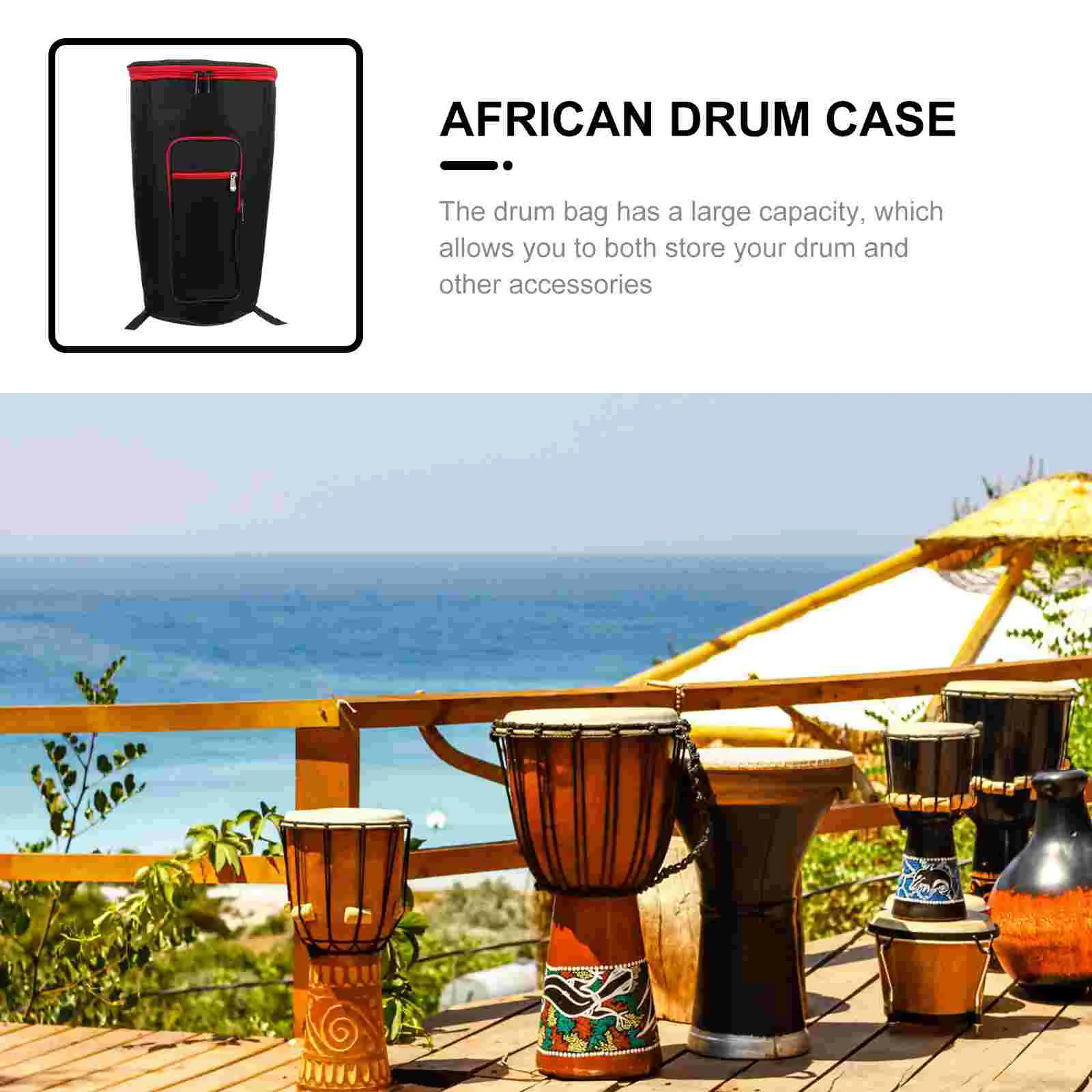 Padded Waterproof Drum Backpack Multi-functional African Drum Carrying Case Djembe
Padded Waterproof Drum Backpack Multi-functional African Drum Carrying Case Djembe