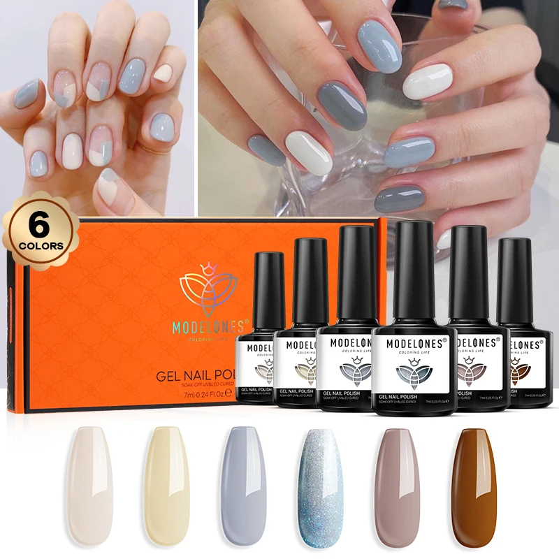 Modelones 6pcs/box Blue Sequins Glitter Soak Off Nail Gel Set Gold Gel Polish Starter Kit UV LED Nail Varnish Set Semi Permanent
Modelones 6pcs/box Blue Sequins Glitter Soak Off Nail Gel Set Gold Gel Polish Starter Kit UV LED Nail Varnish Set Semi Permanent