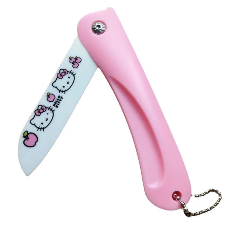 Новый милый мультяшный складной керамический нож Sanrioed Hello Kittys, нож для фруктов, игрушки для девочек
Новый милый мультяшный складной керамический нож Sanrioed Hello Kittys, нож для фруктов, игрушки для девочек