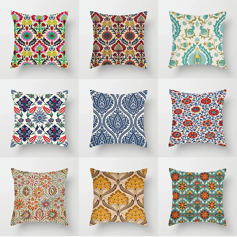 Bohemian Style Pattern Decorative Pillow Case 45*45cm Polyester Cotton Home Decor Mandala Cushion Cover Sofa Throw Pillowcase
Bohemian Style Pattern Decorative Pillow Case 45*45cm Polyester Cotton Home Decor Mandala Cushion Cover Sofa Throw Pillowcase