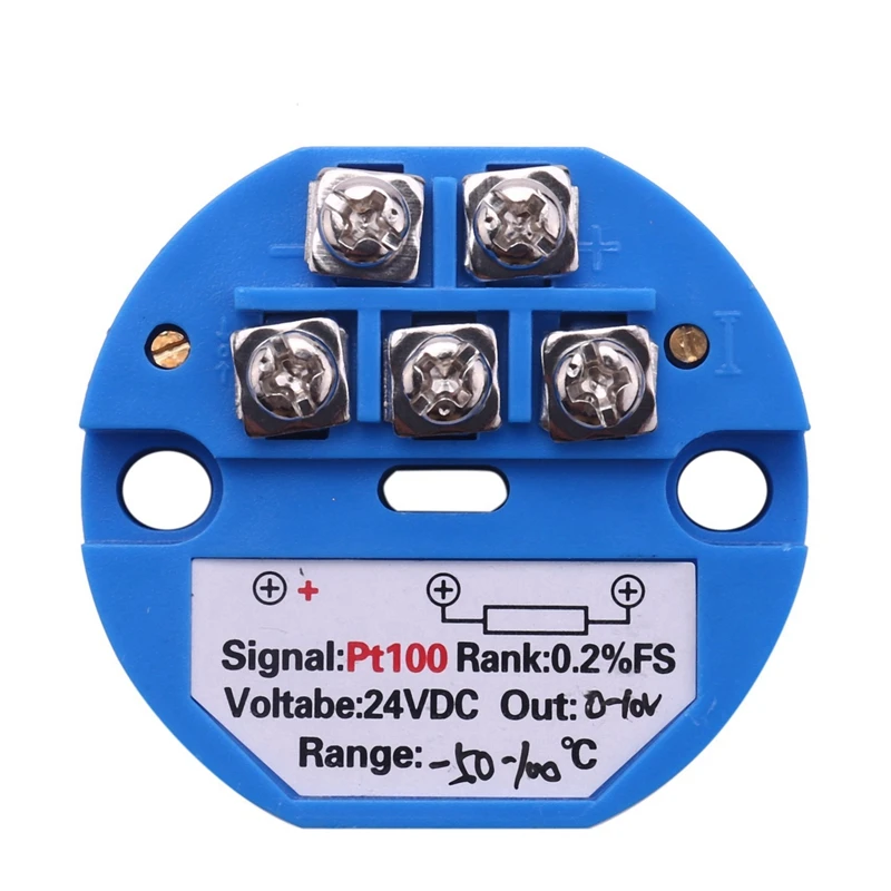 20X RTD PT100 Temperature Transmitter DC24V Minus 50 - 100 Degree Output 0-10V
20X RTD PT100 Temperature Transmitter DC24V Minus 50 - 100 Degree Output 0-10V