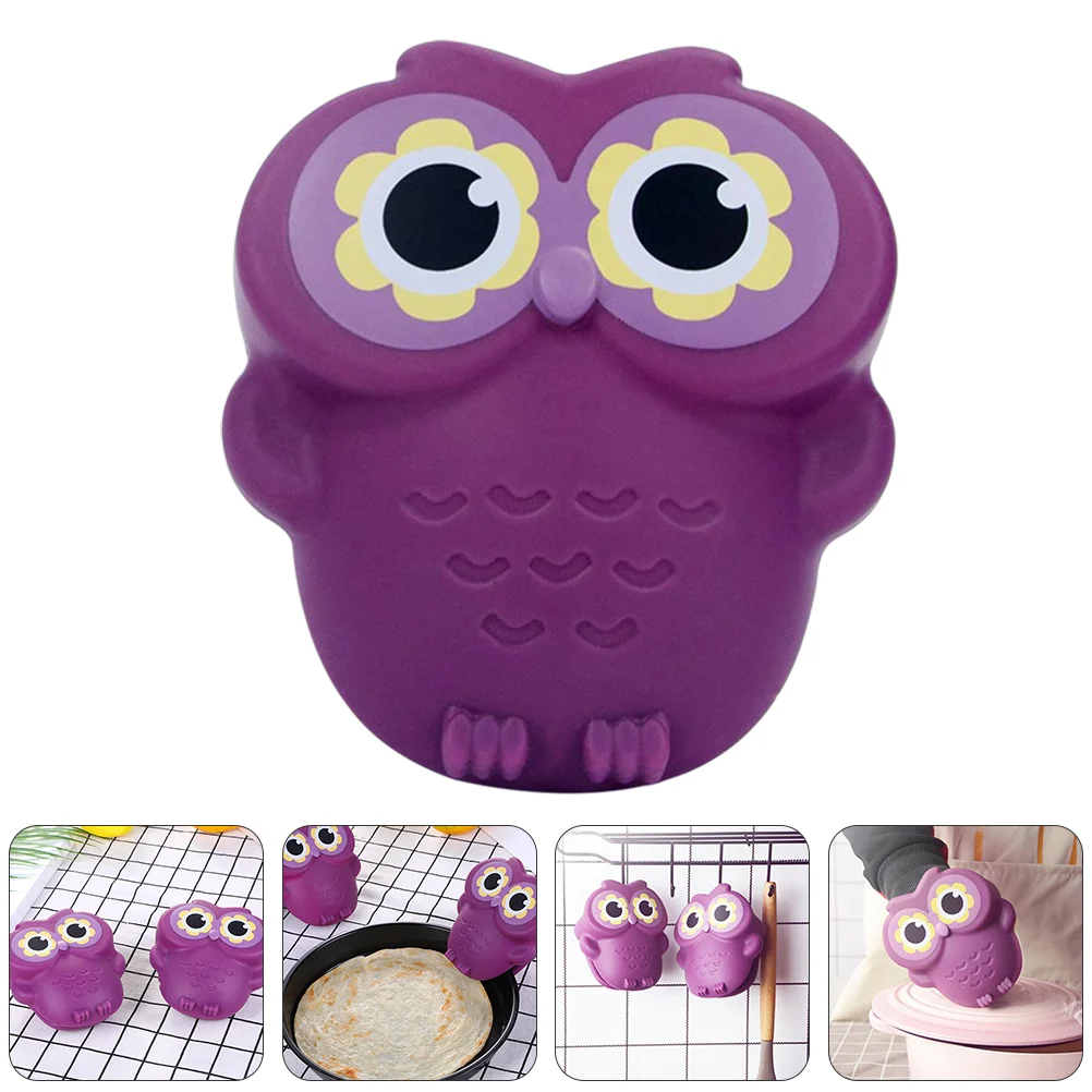 

Owl Gloves Cooking Pinch Gripper Oven Potholder Silicone Kitchen Holders Mitts Heat Resistant Grips Rack Mittens