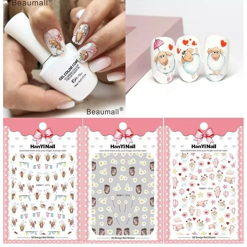 Cartoons Nails Art Manicure Back Glue Decal Decorations Design Nail Sticker For Nails Tips Beauty
Cartoons Nails Art Manicure Back Glue Decal Decorations Design Nail Sticker For Nails Tips Beauty