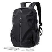 2024 New Boys Black Backpack Large Capacity Leisure Travel Bag College Student Bag Can Be Used As Laptop Bag Schoolbag