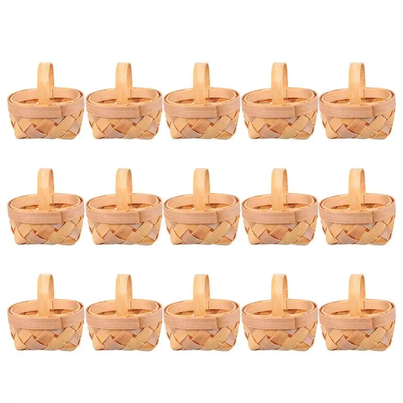 15 Pcs Handwoven Candy Baskets Storage Mini Baskets Sweets Storage Container Small Gift Baskets Wedding Candy Packing Baskets
15 Pcs Handwoven Candy Baskets Storage Mini Baskets Sweets Storage Container Small Gift Baskets Wedding Candy Packing Baskets