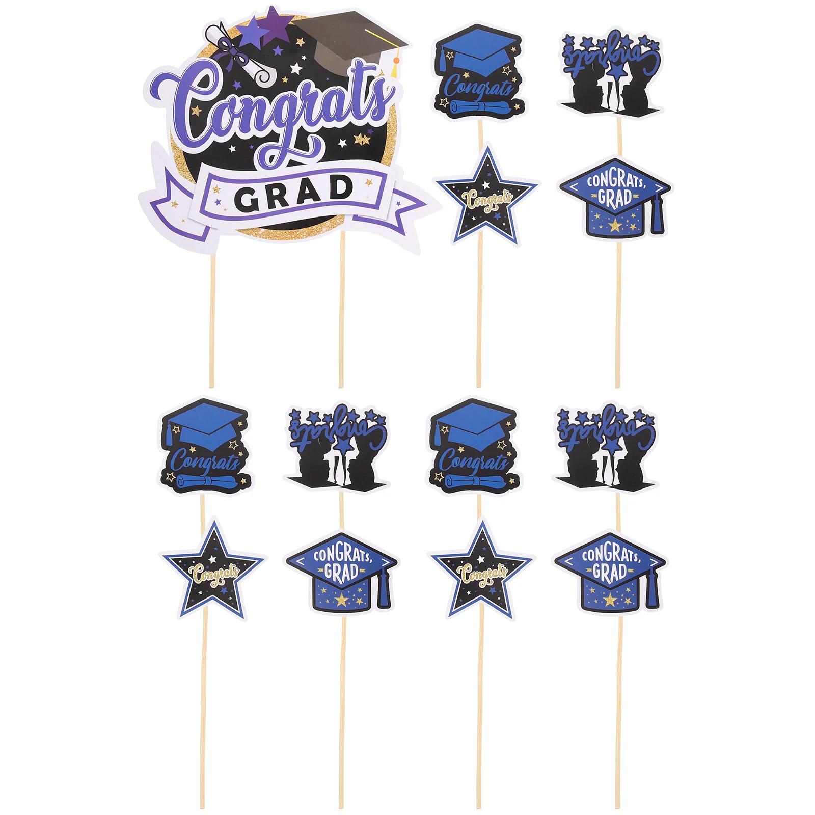 13 Pcs Graduation Party Cupcake Picks Creative Cake Inserted Cards Cake Accessories
13 Pcs Graduation Party Cupcake Picks Creative Cake Inserted Cards Cake Accessories