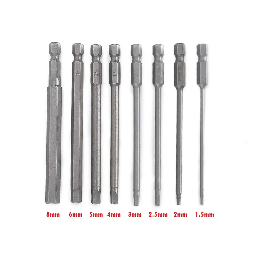1pc Hexagon Screwdriver Bit 100mm Length Quick Change Impact Driver Power Drill 6.35mm Handle Diameter Magnetic Hexagon Screwdri
1pc Hexagon Screwdriver Bit 100mm Length Quick Change Impact Driver Power Drill 6.35mm Handle Diameter Magnetic Hexagon Screwdri