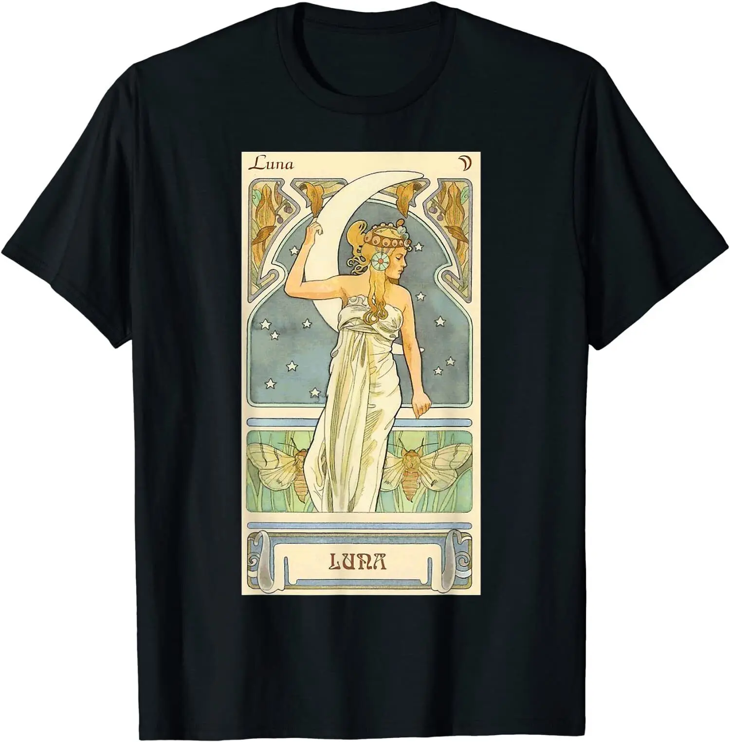 Luna Moon Goddess Vintage Art Nouveau Hip Hop Cotton T Shirt Men Casual Short Sleeve Tees Tops Dropshipping
Luna Moon Goddess Vintage Art Nouveau Hip Hop Cotton T Shirt Men Casual Short Sleeve Tees Tops Dropshipping