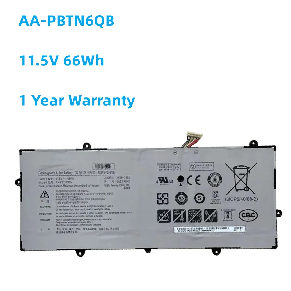 

New Battery AA-PBTN6QB For SAMSUNG NT900X5N-L58L L58R L58SS L58WS NT900X5N-L59SS 11.1V/11.5V 66Wh