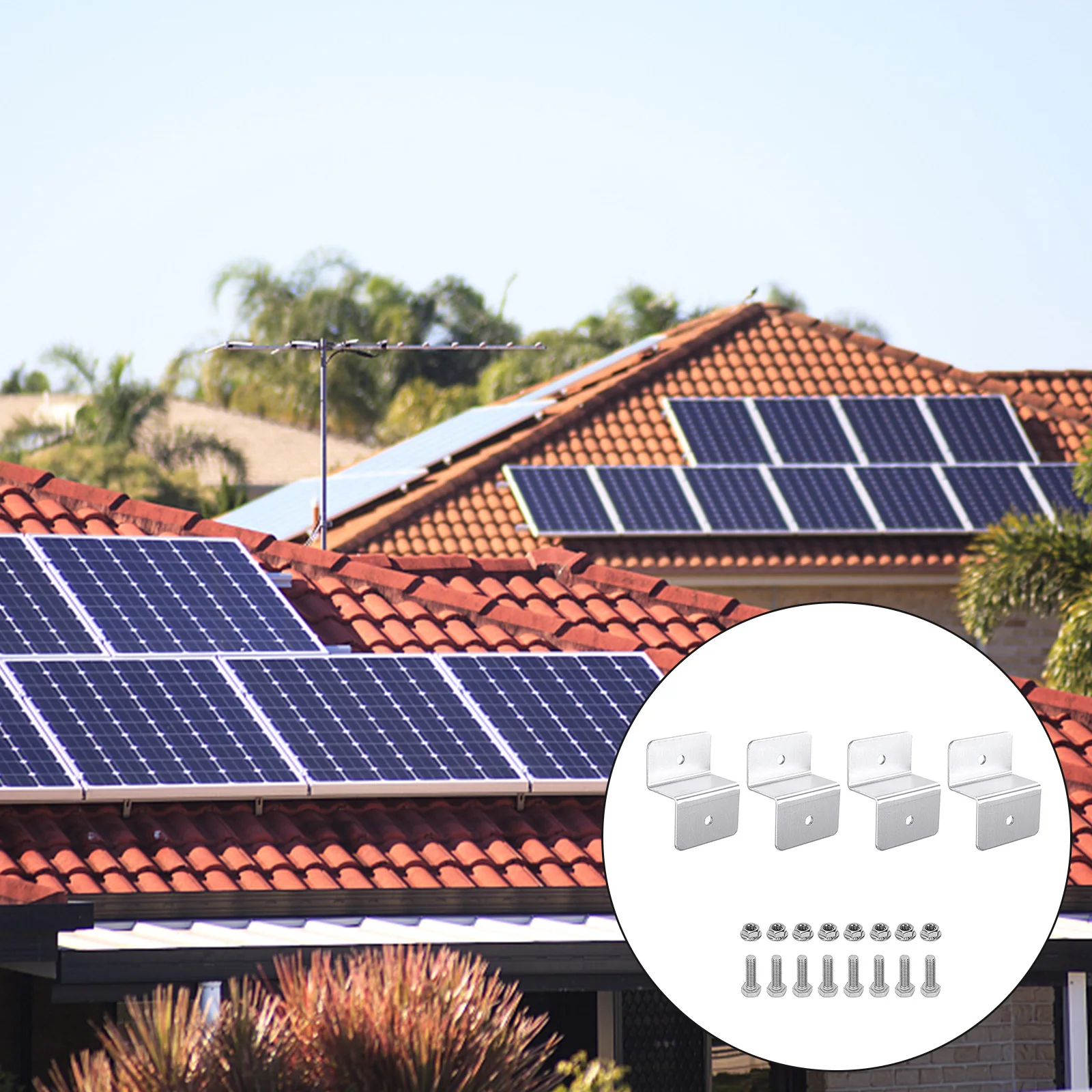4PCS Solar Panel Holders Aluminum Alloy Bracket Outdoor Panel Solar Panel Holders Aluminum Alloy Panel Holders
4PCS Solar Panel Holders Aluminum Alloy Bracket Outdoor Panel Solar Panel Holders Aluminum Alloy Panel Holders