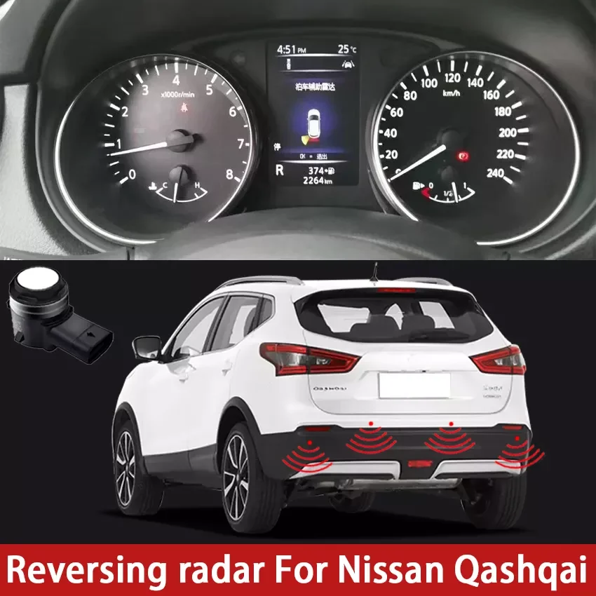 Parking Sensor Reverse Backup Radar 8 Probes Beep Show Distance On Display Sensor Video System For Nissan Qashqai 2016- 2022
Parking Sensor Reverse Backup Radar 8 Probes Beep Show Distance On Display Sensor Video System For Nissan Qashqai 2016- 2022