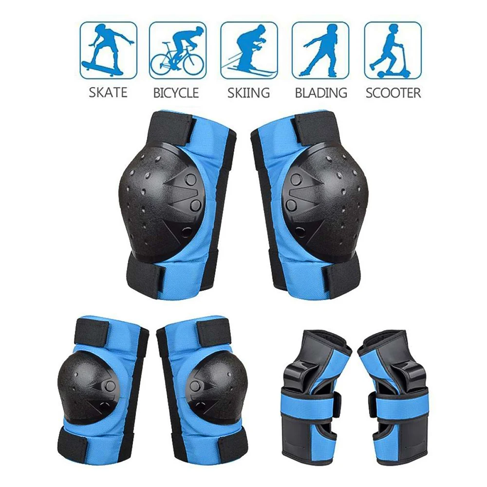 Наколенники для взрослых и детей, комплект налокотников, защитное снаряжение для катания на коньках, скейтборде, велосипеде, 6 шт. 
Наколенники для взрослых и детей, комплект налокотников, защитное снаряжение для катания на коньках, скейтборде, велосипеде, 6 шт.