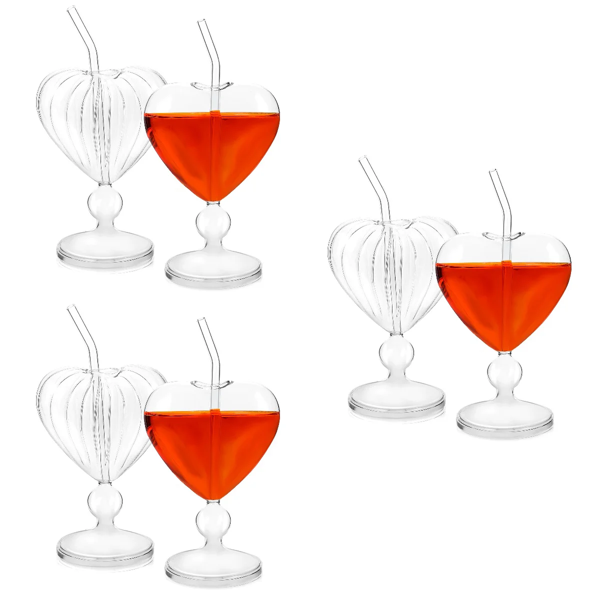 6 Pcs Red Glass Martini Glasses Clear Drinking Cup Cocktail Goblet Cups Heart Shaped Juice Creative
6 Pcs Red Glass Martini Glasses Clear Drinking Cup Cocktail Goblet Cups Heart Shaped Juice Creative