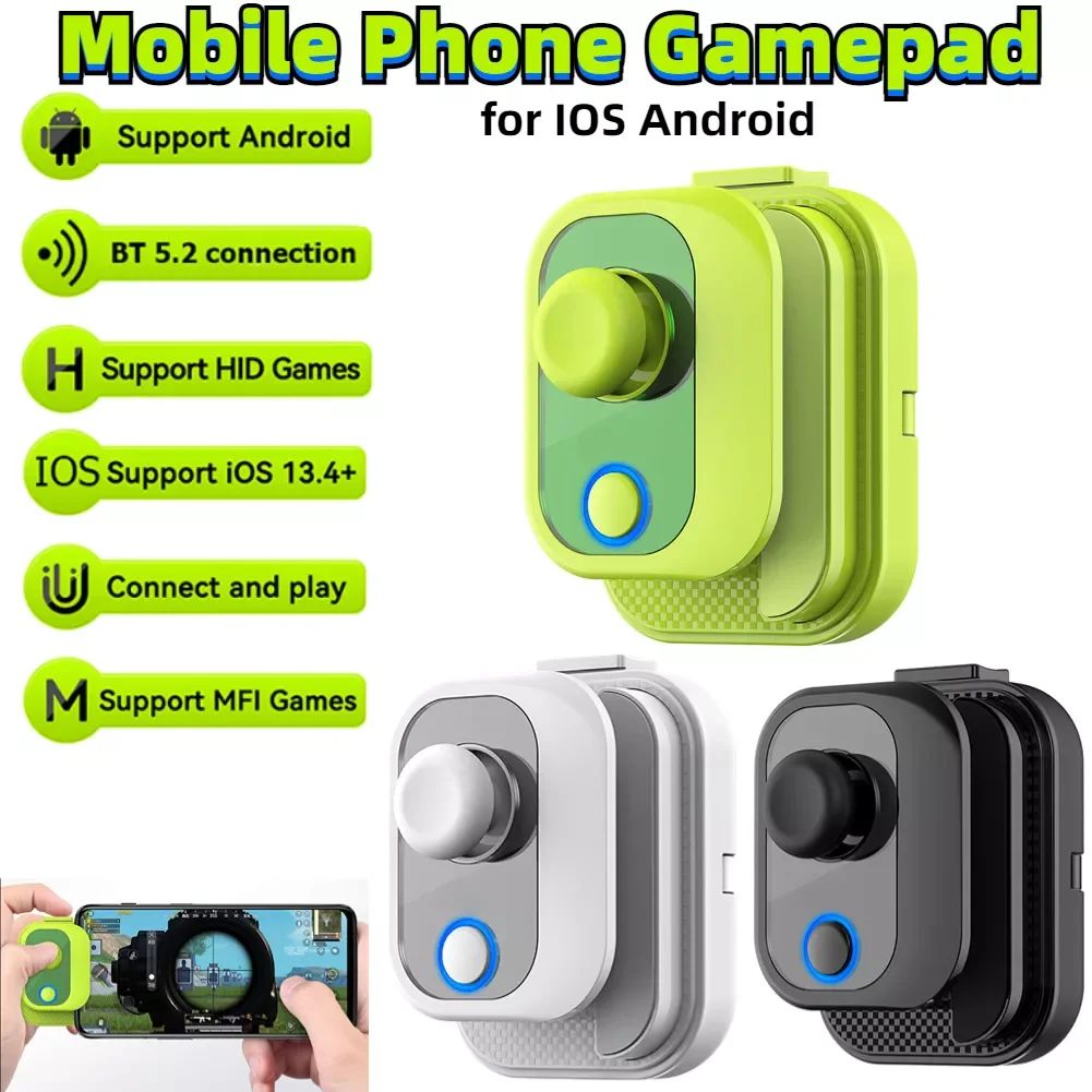 AoBing Mini Gamepad Game Controller Bluetooth Gaming Joystick Trigger Shooting Fire Button Aim Key for PUBG for IOS
AoBing Mini Gamepad Game Controller Bluetooth Gaming Joystick Trigger Shooting Fire Button Aim Key for PUBG for IOS