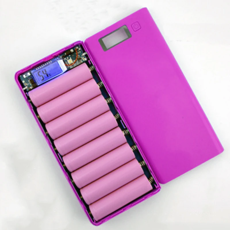 4/8/10*18650 Battery Holder Dual USB Power Bank Battery Box Mobile Phone Charger DIY Shell Case Charging Storage Case
4/8/10*18650 Battery Holder Dual USB Power Bank Battery Box Mobile Phone Charger DIY Shell Case Charging Storage Case