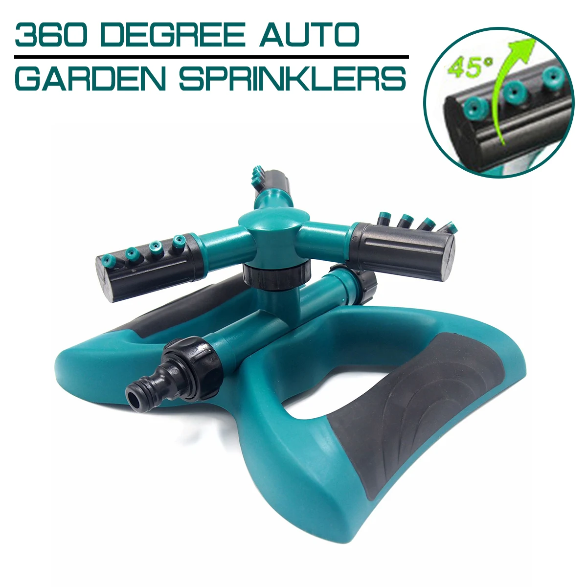 Water Sprinkler Automatic Garden Sprinklers Watering Grass Lawn 360 Degree Circle Rotating Garden Pipe Hose 3 Arm Three Nozzles
Water Sprinkler Automatic Garden Sprinklers Watering Grass Lawn 360 Degree Circle Rotating Garden Pipe Hose 3 Arm Three Nozzles