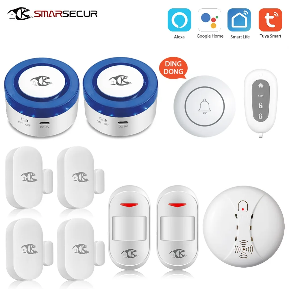 Wireless smart WIFI alarm siren kits security system Auto-dial with Android IOS app control
Wireless smart WIFI alarm siren kits security system Auto-dial with Android IOS app control