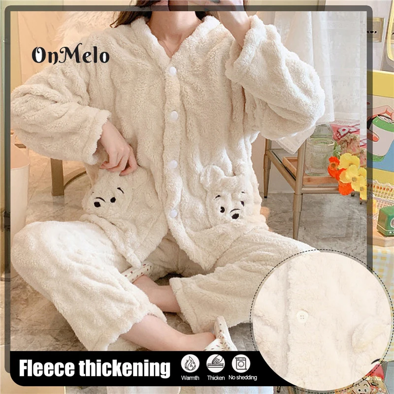 Women Winter Flannel Pajama Sets Fleece Pajamas Sleepwear Homewear Thick Warm Velvet Female Suit Fall Sweatshirt Ladies Pyjamas
Women Winter Flannel Pajama Sets Fleece Pajamas Sleepwear Homewear Thick Warm Velvet Female Suit Fall Sweatshirt Ladies Pyjamas