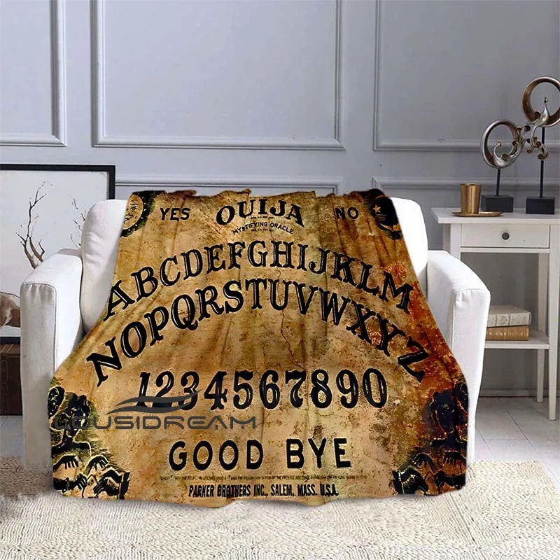 Cat Skull Ouija Board Throw Blanket Black Moon Sun Print Gothic Home Decor Wool Blanket Halloween Decor Witchcraft Blanket
Cat Skull Ouija Board Throw Blanket Black Moon Sun Print Gothic Home Decor Wool Blanket Halloween Decor Witchcraft Blanket